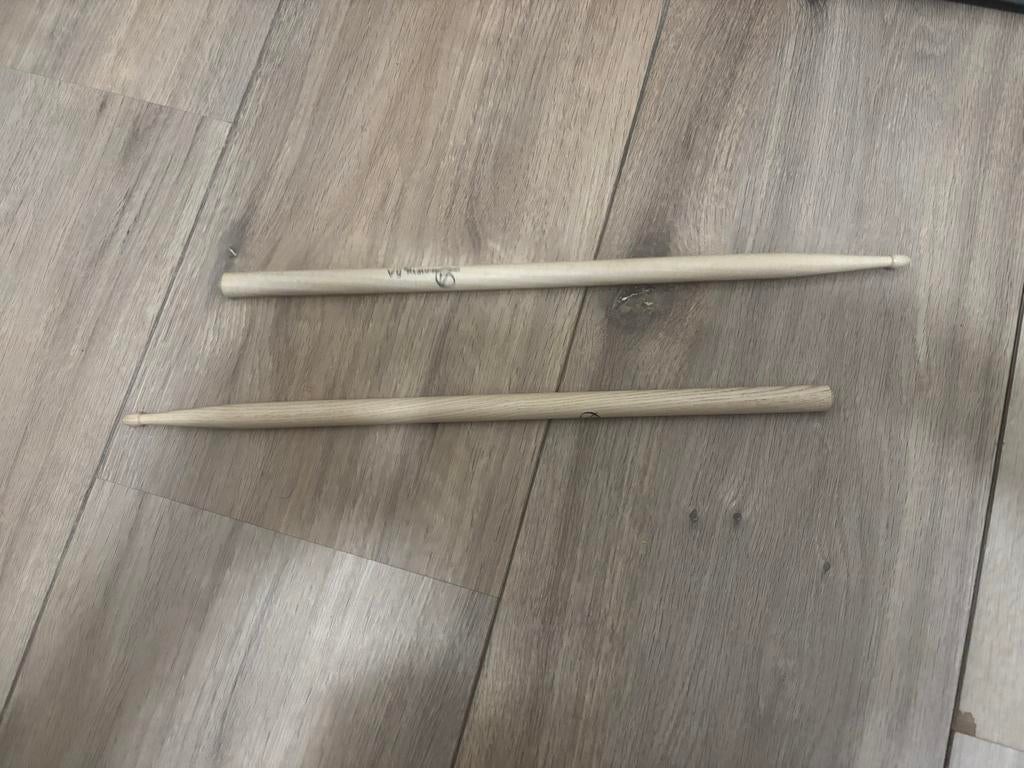 Houten drumstokken - Set van 2, Ophalen, Gebruikt, Overige merken