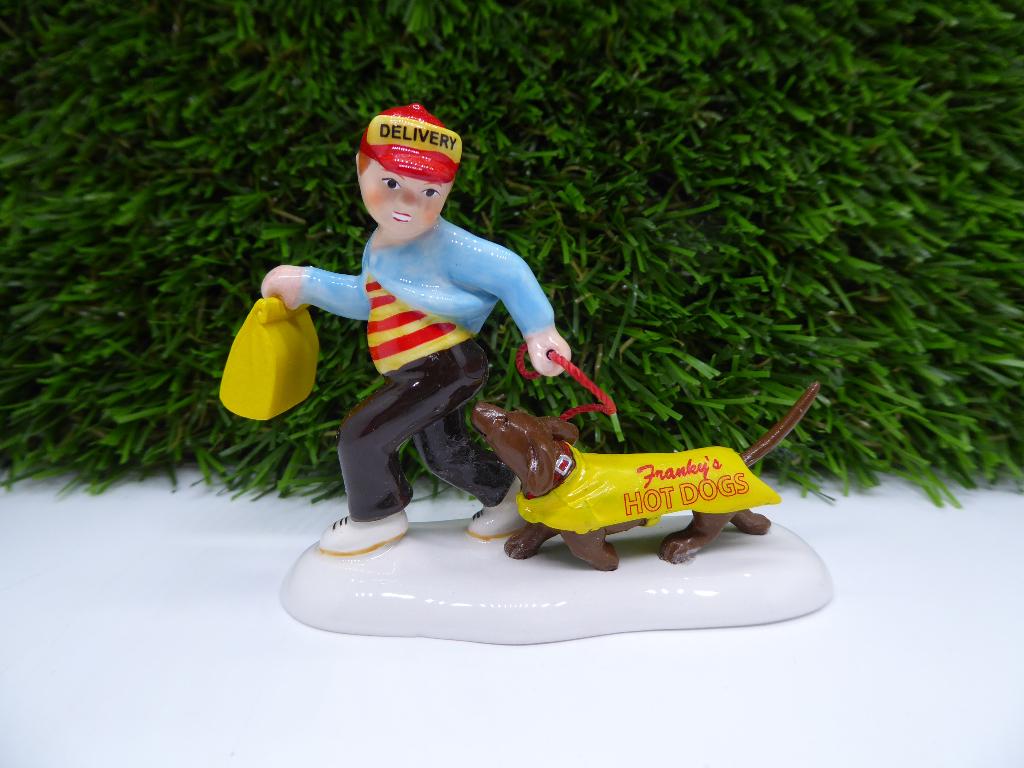 Department 56 - Weiner dogs to go - Ik ruim op, Ophalen of Verzenden, Zo goed als nieuw