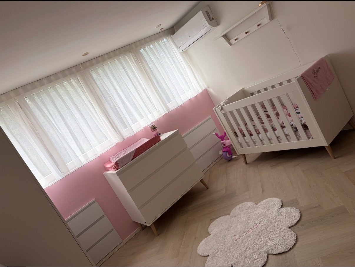 Babykamer Witte met Houten Poten, Ophalen, Gebruikt, 50 tot 70 cm, 75 tot 100 cm