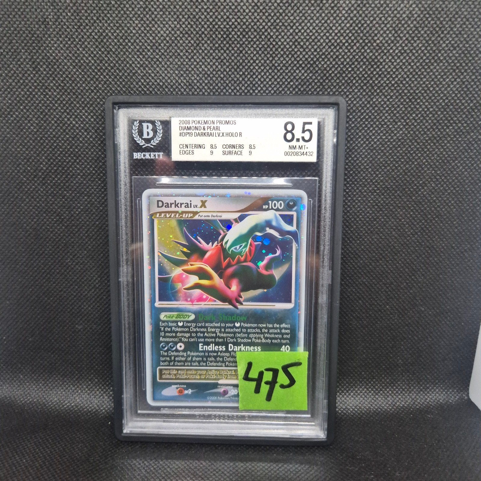 Darkrai Lv. x Holo Promos BGS 8.5, Hobby en Vrije tijd, Ophalen of Verzenden, Zo goed als nieuw