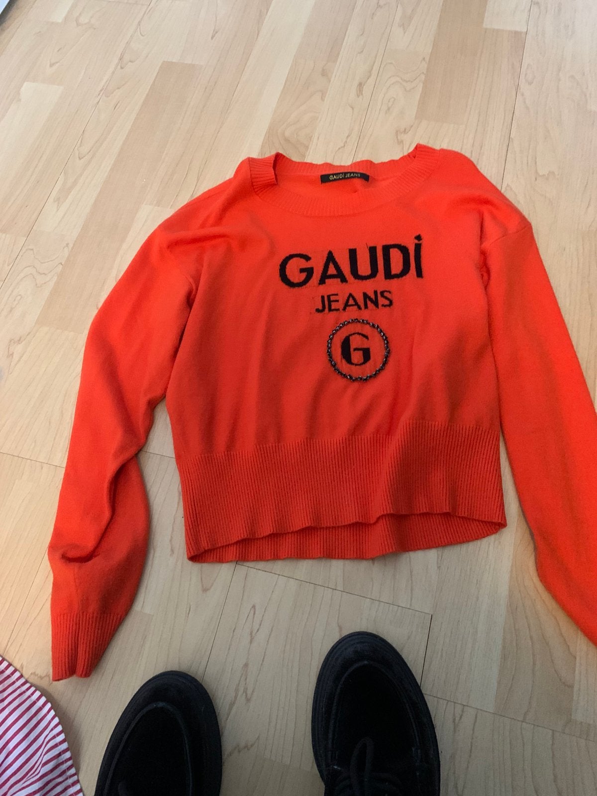 Mooi gaudi truitje oranje, Ophalen of Verzenden, Zo goed als nieuw, Maat 36 (S), Oranje