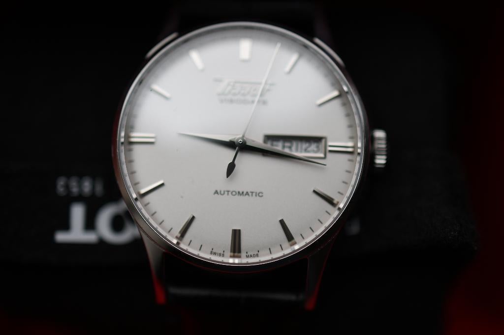 Tissot Visodate, Sieraden, Tassen en Uiterlijk, Horloges | Heren, Overige merken, Leer, Staal, Polshorloge