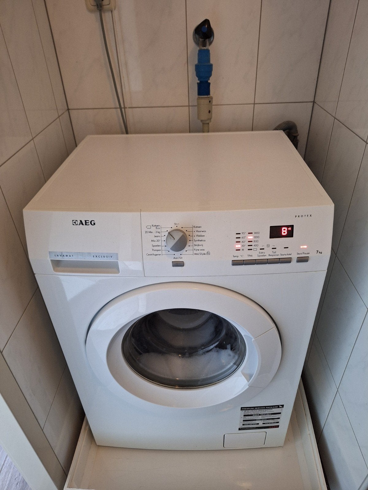 AEG Lavamat Exclusiv Protex 7kg Wasmachine, Ophalen, Gebruikt, Wolwasprogramma, Voorlader