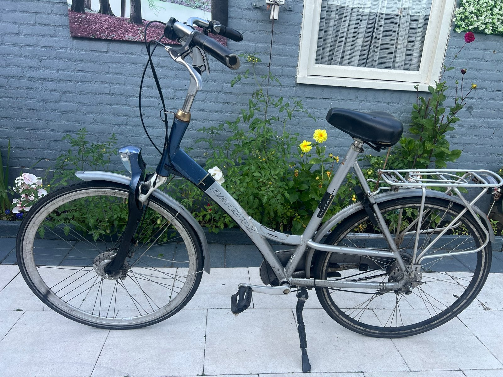 Batavus damesfiets met lage instap, Fietsen en Brommers, Fietsen | Dames | Damesfietsen, Terugtraprem, Batavus, Ophalen of Verzenden