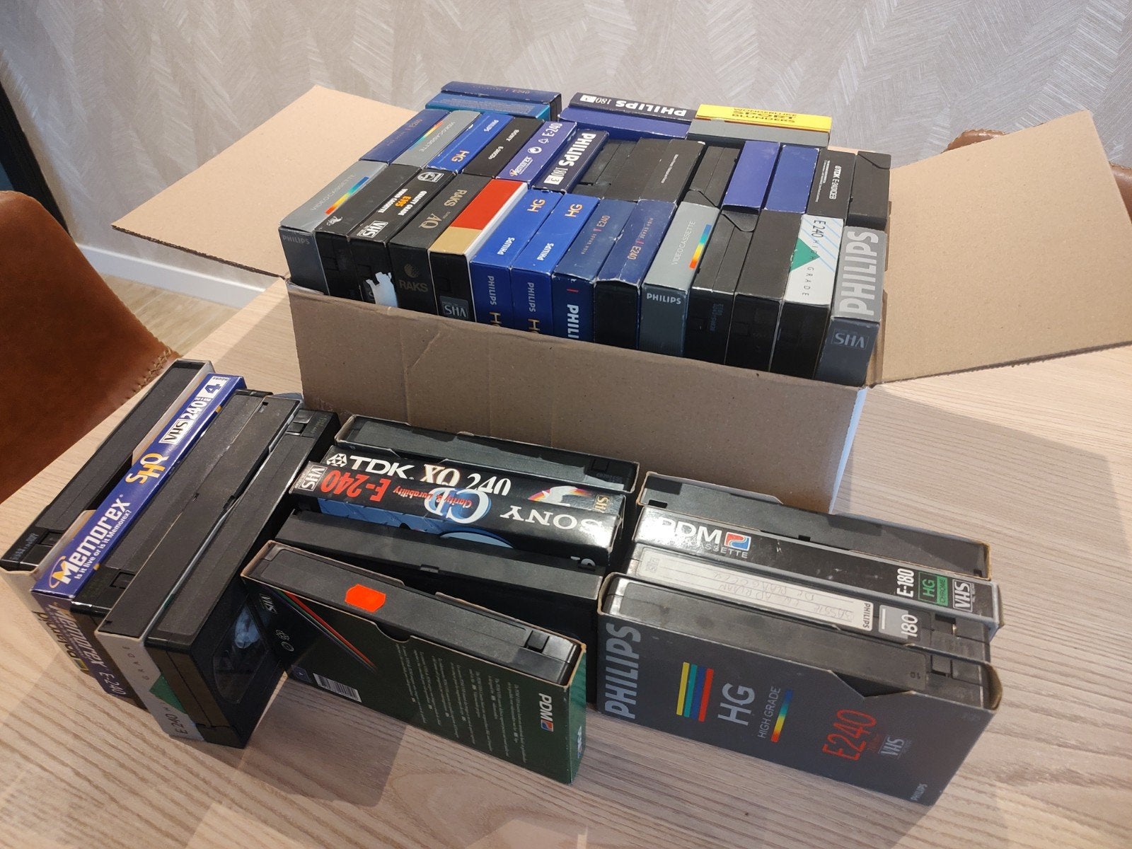 doos met videobanden, Cd's en Dvd's, VHS | Film, Alle leeftijden, Ophalen of Verzenden, Gebruikt