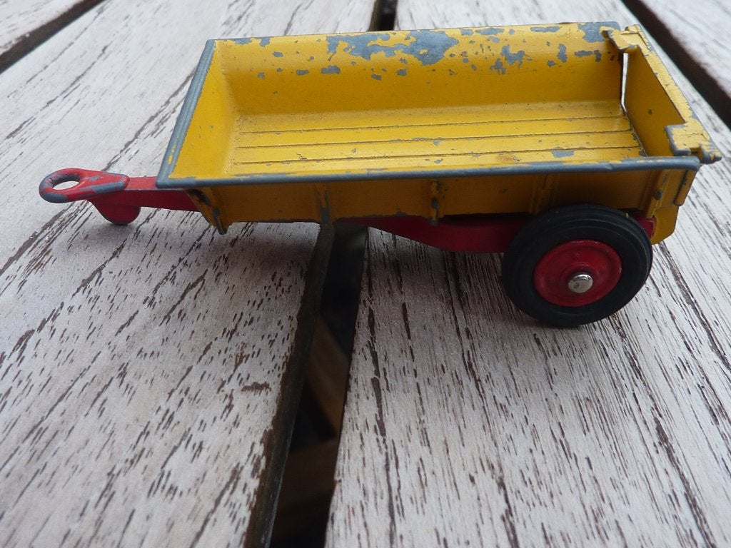 Vintage Corgi Toys aanhangwagen - Geel/Rood, Ophalen of Verzenden