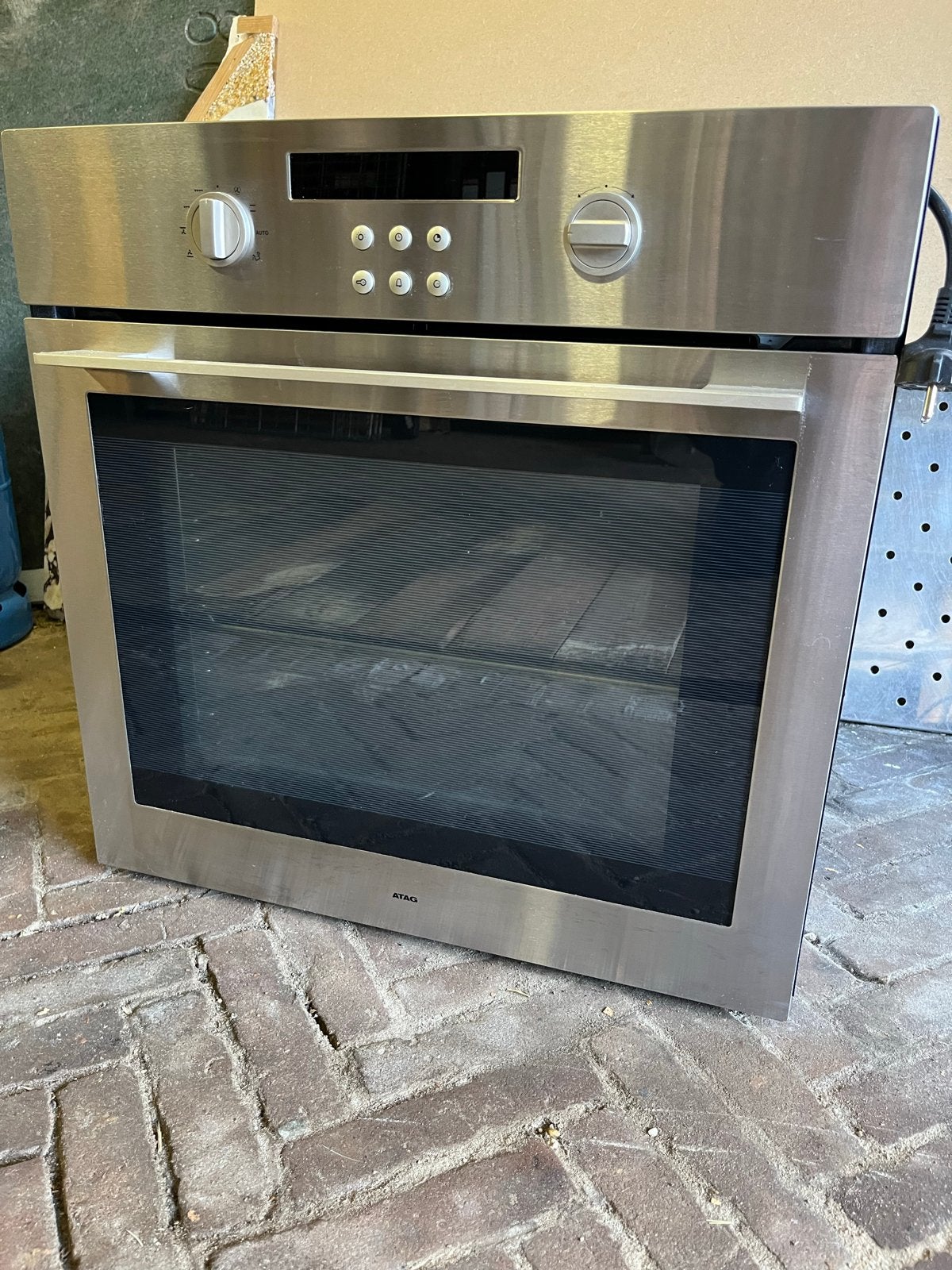 ATAG Inbouw Oven - Roestvrij staal - Goede staat, Ophalen, Gebruikt, Hete lucht, 60 cm of meer