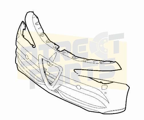 Alfa Romeo Stelvio voorbumper (te spuiten) Origineel!  50551, -, -, Nieuw, Alfa Romeo