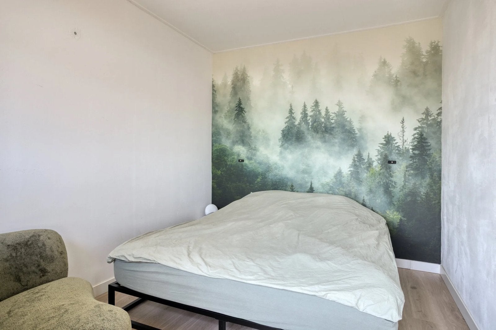 Comfortabel tweepersoonsbed met matras en frame, Ophalen, Zwart, Tweepersoons, Zo goed als nieuw