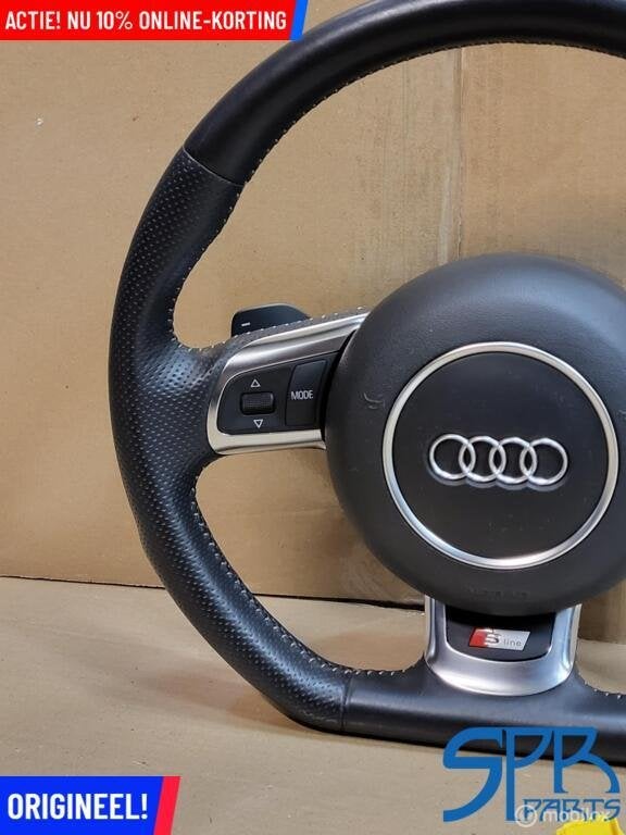S3 A3 8P S-line TT 8J STUUR F1 MF AFGEVLAKT STUURWIEL AIRBAG, Auto-onderdelen, Gebruikt, AUDI, Audi, Ophalen of Verzenden