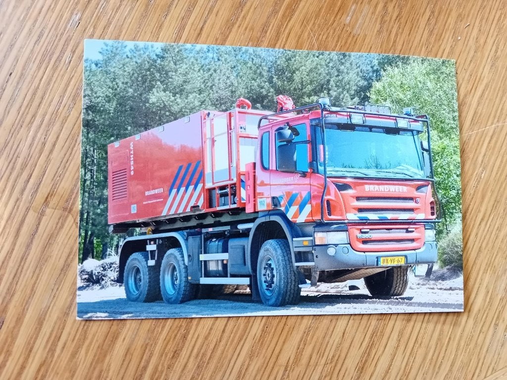 Kaart Brandweerwagen, Ophalen of Verzenden, Voor 1920, Ongelopen, Overige thema's