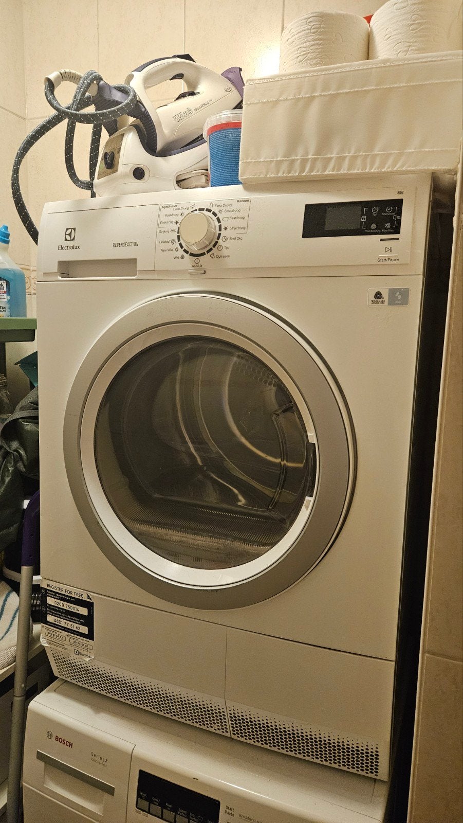 Electrolux droger, Witgoed en Apparatuur, Wasdrogers, Ophalen, 6 tot 8 kg, Voorlader, Niet werkend