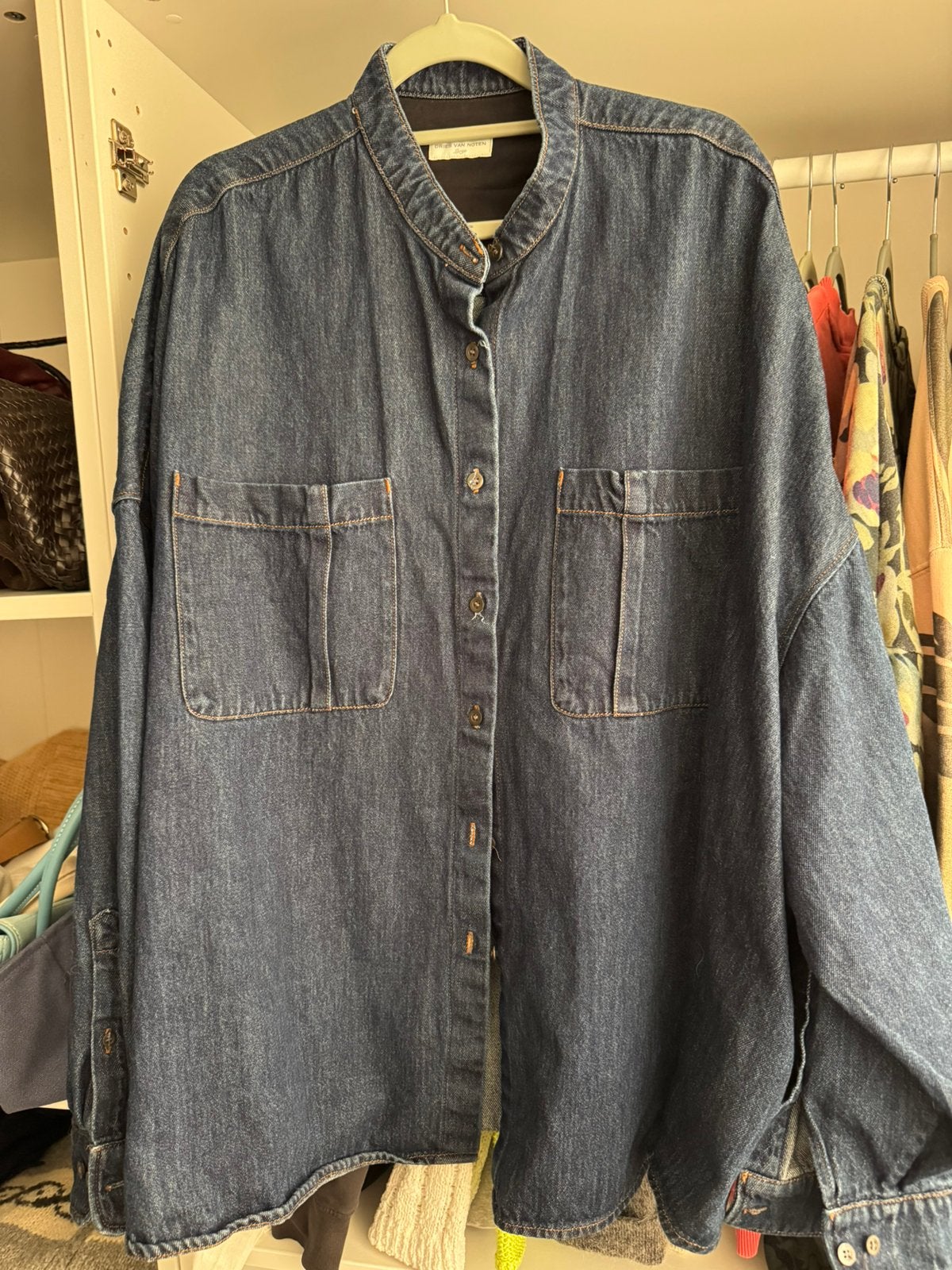 Dries van noten spijkerblouse, Kleding | Dames, Verzenden, Zo goed als nieuw
