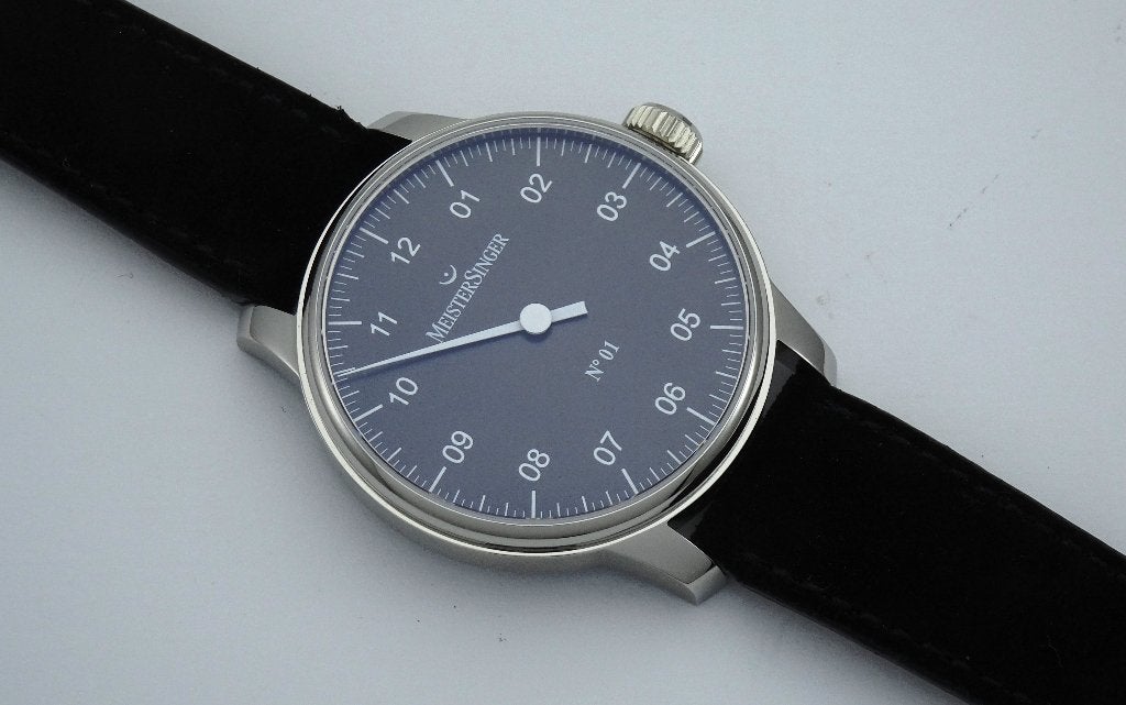 Meistersinger Number One 2020 Nieuw Mint, Sieraden, Tassen en Uiterlijk, Leer, Staal, Polshorloge, Nieuw