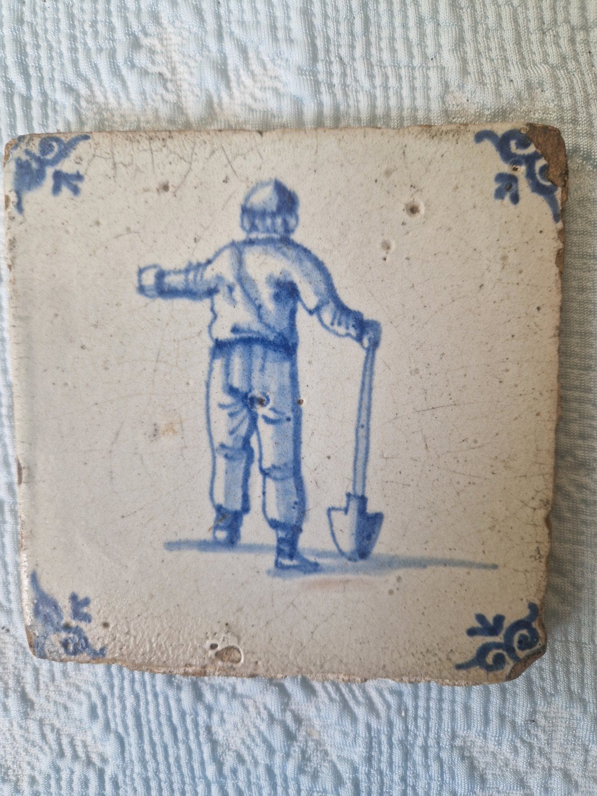 Oude  Delfts Blauwe Tegel, Antiek en Kunst, Antiek | Wandborden en Tegels, Ophalen of Verzenden
