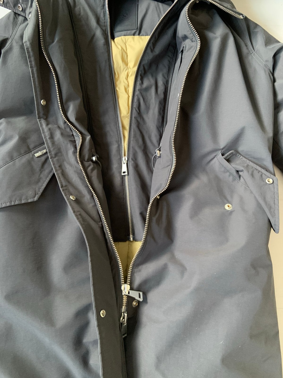 AIRFORCE Double Zip Fishtail Parka Dames Maat M, Ophalen of Verzenden, Zo goed als nieuw, Maat 38/40 (M), Grijs