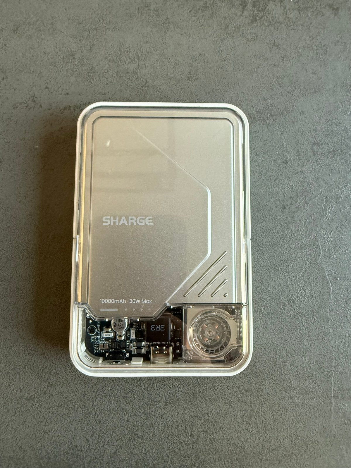 Sharge Icemag 2 10000mAh Qi2 30w RGB lights, Ophalen of Verzenden, Zilver