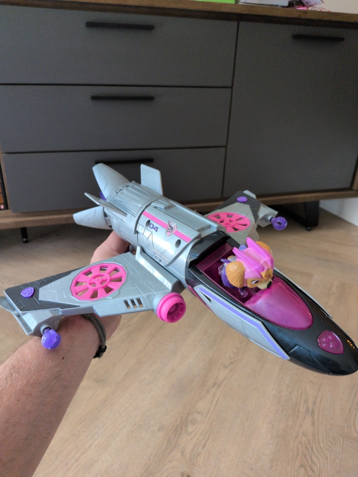 Paw Patrol Skye Jet Vliegtuig Speelgoed, Ophalen, Zo goed als nieuw