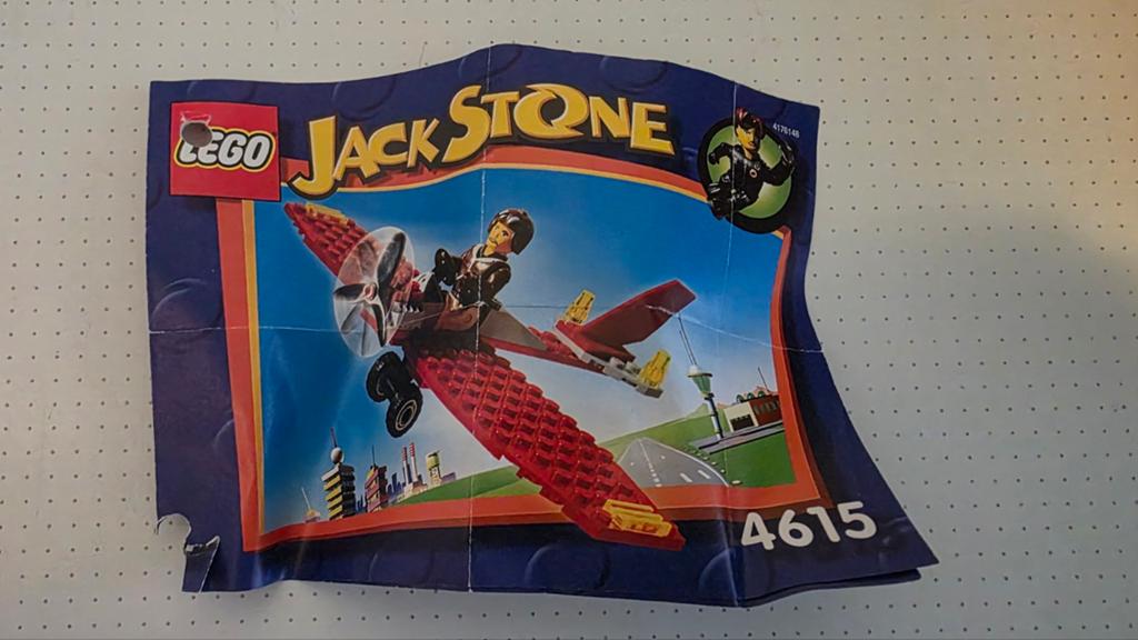 Lego Jack Stone 4615 Vliegtuig - 2 sets, Gebruikt, Overige thema's, Compleet, Lego