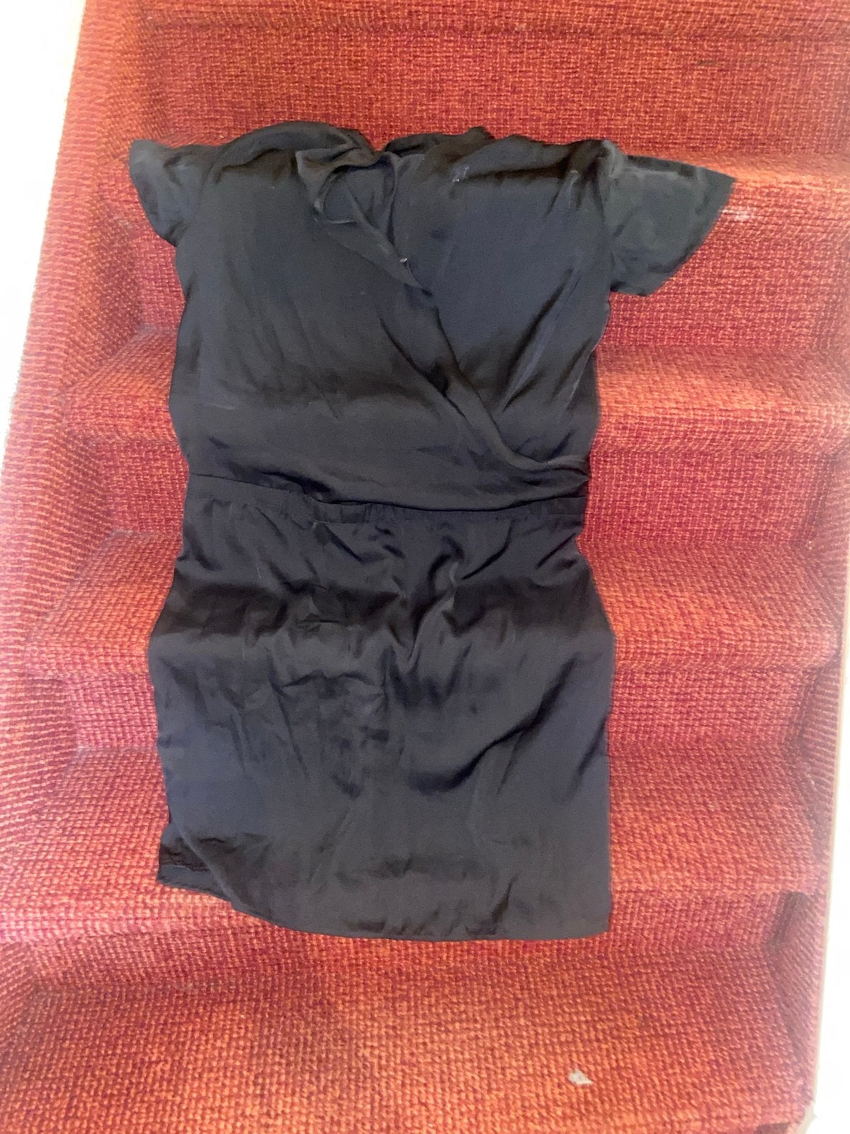 Modström Zwarte Overgooier Jurk Maat L, Kleding | Dames, Zwart, Maat 42/44 (L), Ophalen of Verzenden, Gedragen