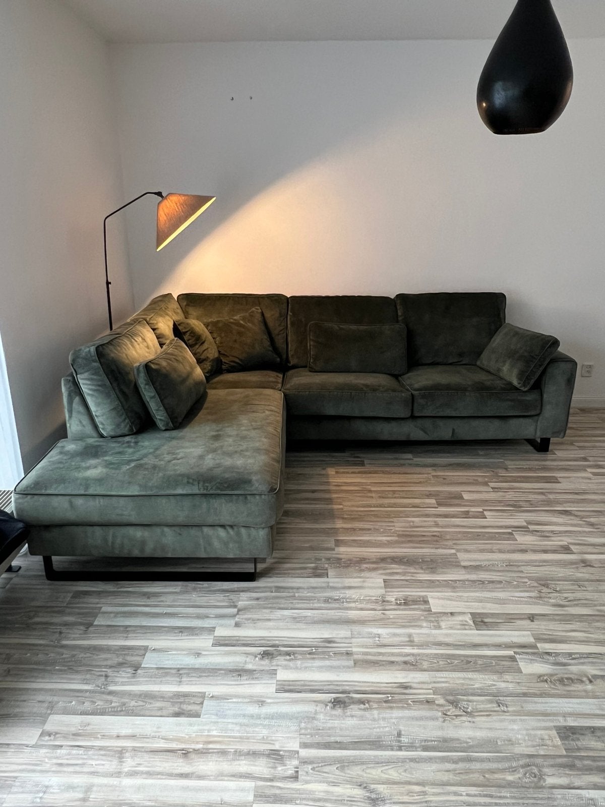 Mooie comfortable stoffe hoekbank, Ophalen, Zo goed als nieuw