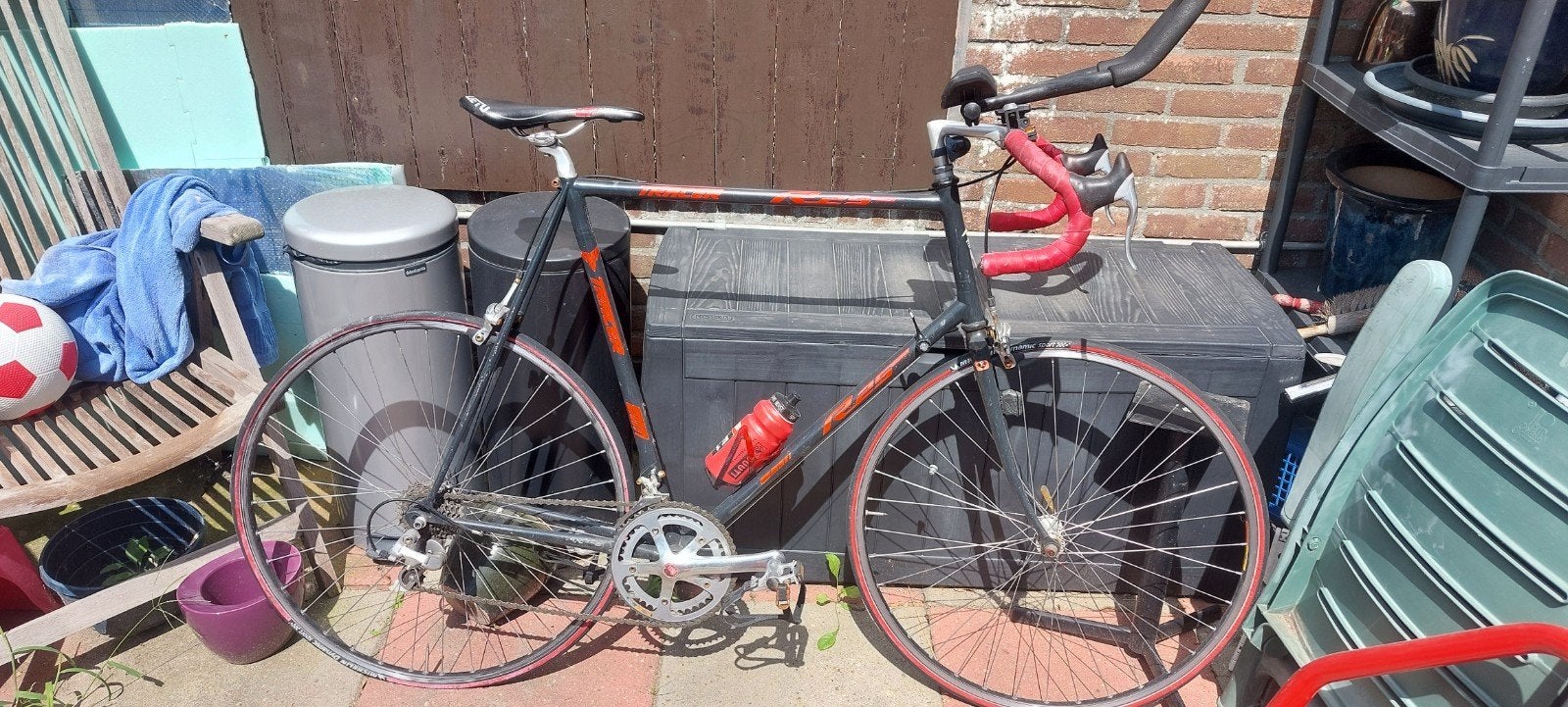 Racefiets 63cm Jan Janssen opknapper, Ophalen, Gebruikt, Velgrem, 61 cm of meer