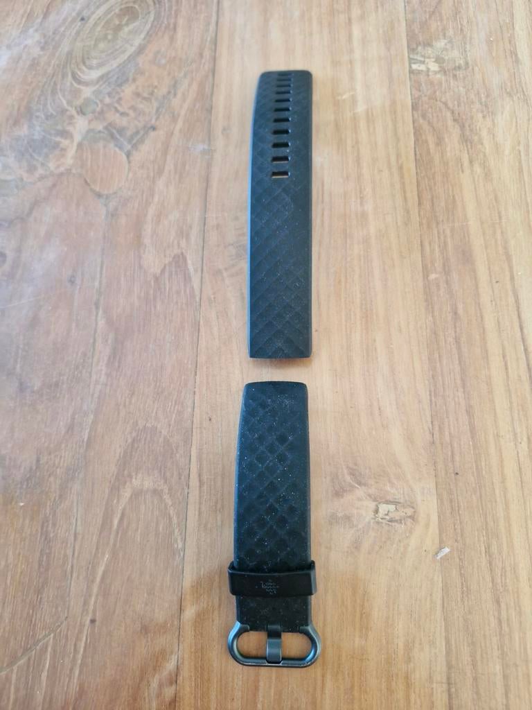 Horlogebandje voor Fitbit Charge 4 - Zwart, Zwart, Ophalen of Verzenden, Zo goed als nieuw, Fitbit