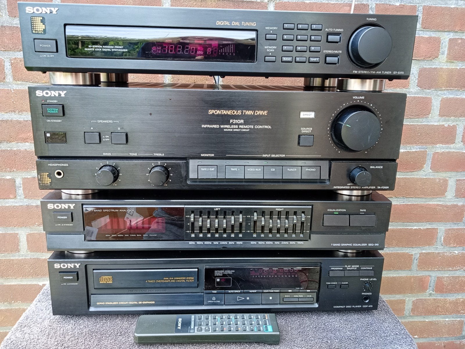 SONY stereo set, Gebruikt, Losse componenten, Ophalen of Verzenden, Sony