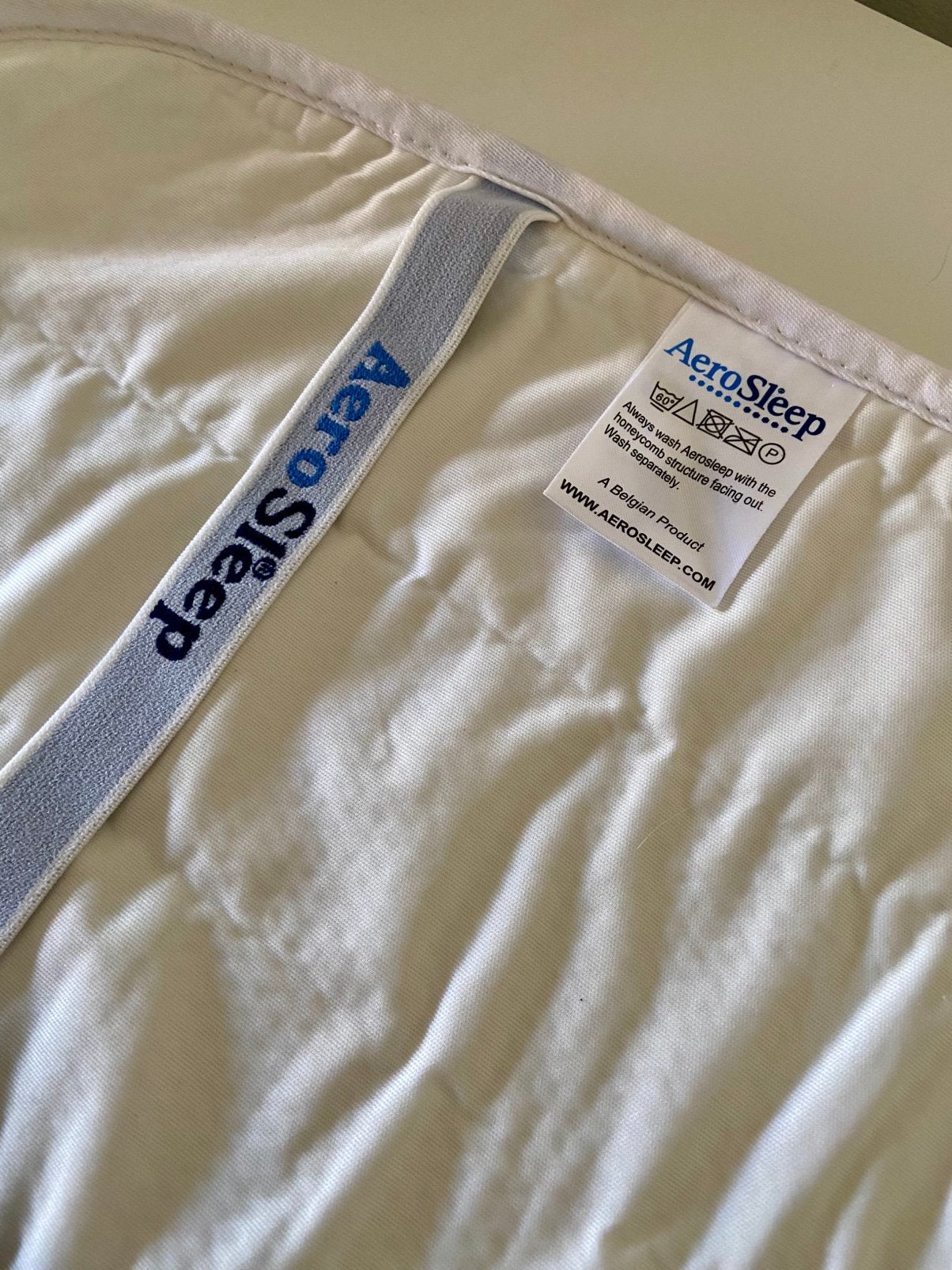 AeroSleep Protect matrasoplegger 75 x 35 voor babymatrasje, Ophalen of Verzenden, Zo goed als nieuw, Ledikant