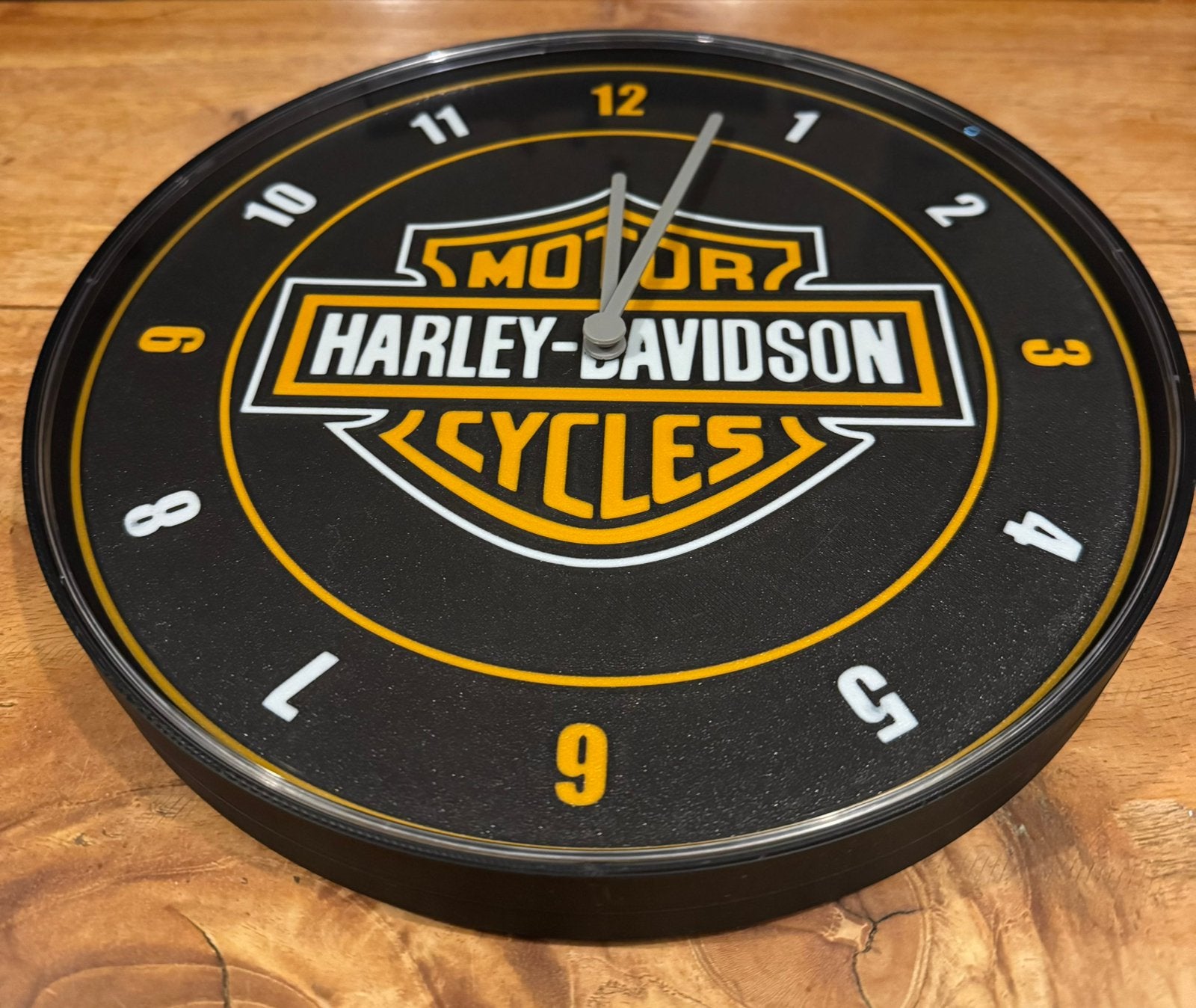 3D Geprinte Harley-Davidson Klok (met of zonder glas), Ophalen of Verzenden, Nieuw