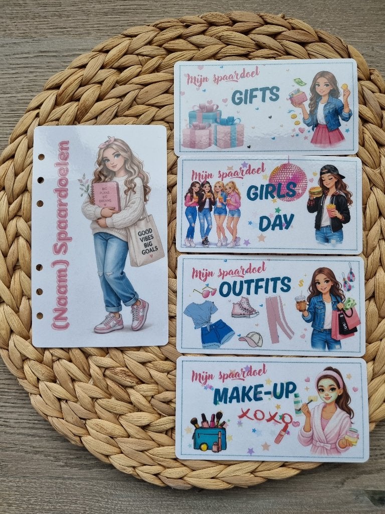 Cashstuffing Set voor tienermeiden, Verzenden, Uitwisbaar, Nieuw, A6