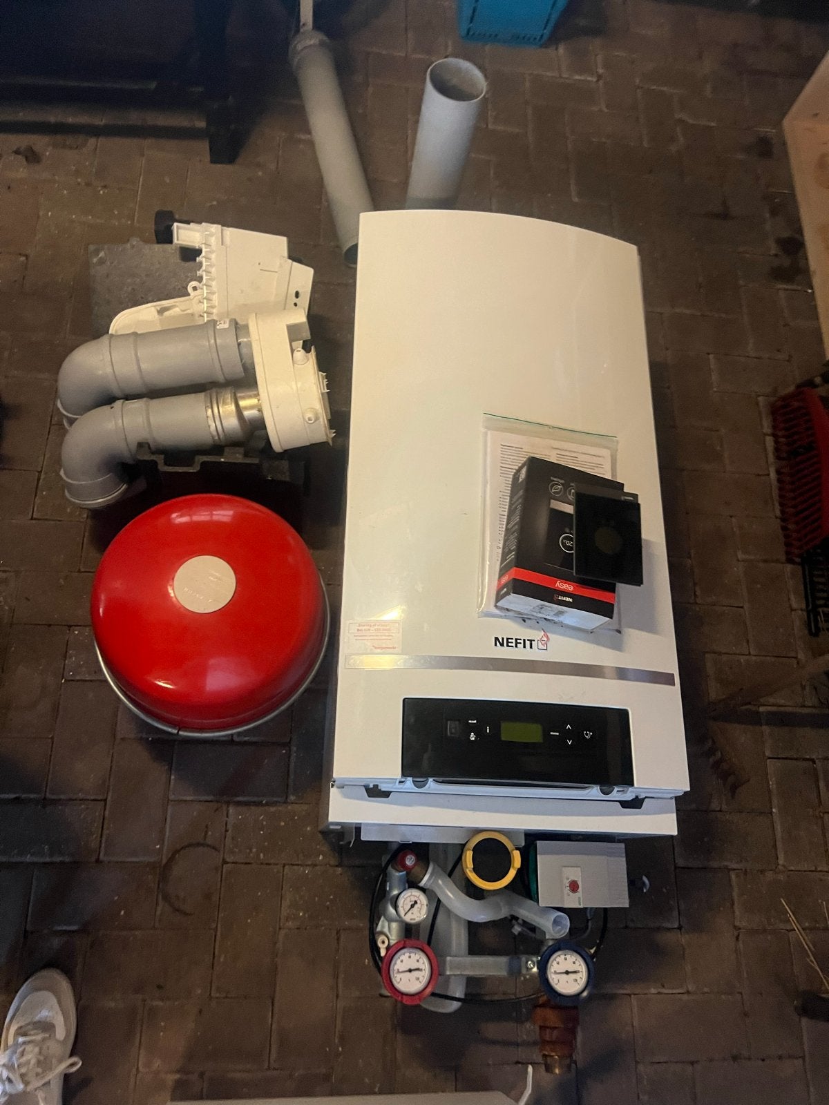 Nefit Topline HR70 CV-ketel 2019 met thermostaat en toebehor, Doe-het-zelf en Verbouw, Ophalen, Gebruikt, Cv-ketel of Combi-ketel