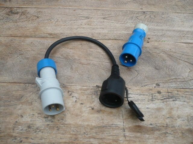 camping CEE naar schuko verloopkabel, Ophalen of Verzenden, Gebruikt
