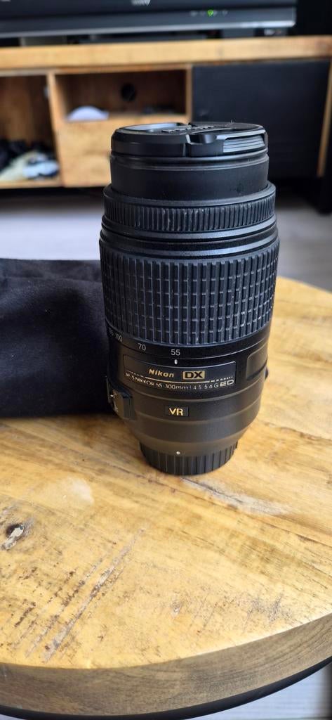Nikon AF-S DX NIKKOR 55-300mm f/4.5-5.6G ED VR Lens, Ophalen, Zo goed als nieuw, Telelens, Zoom