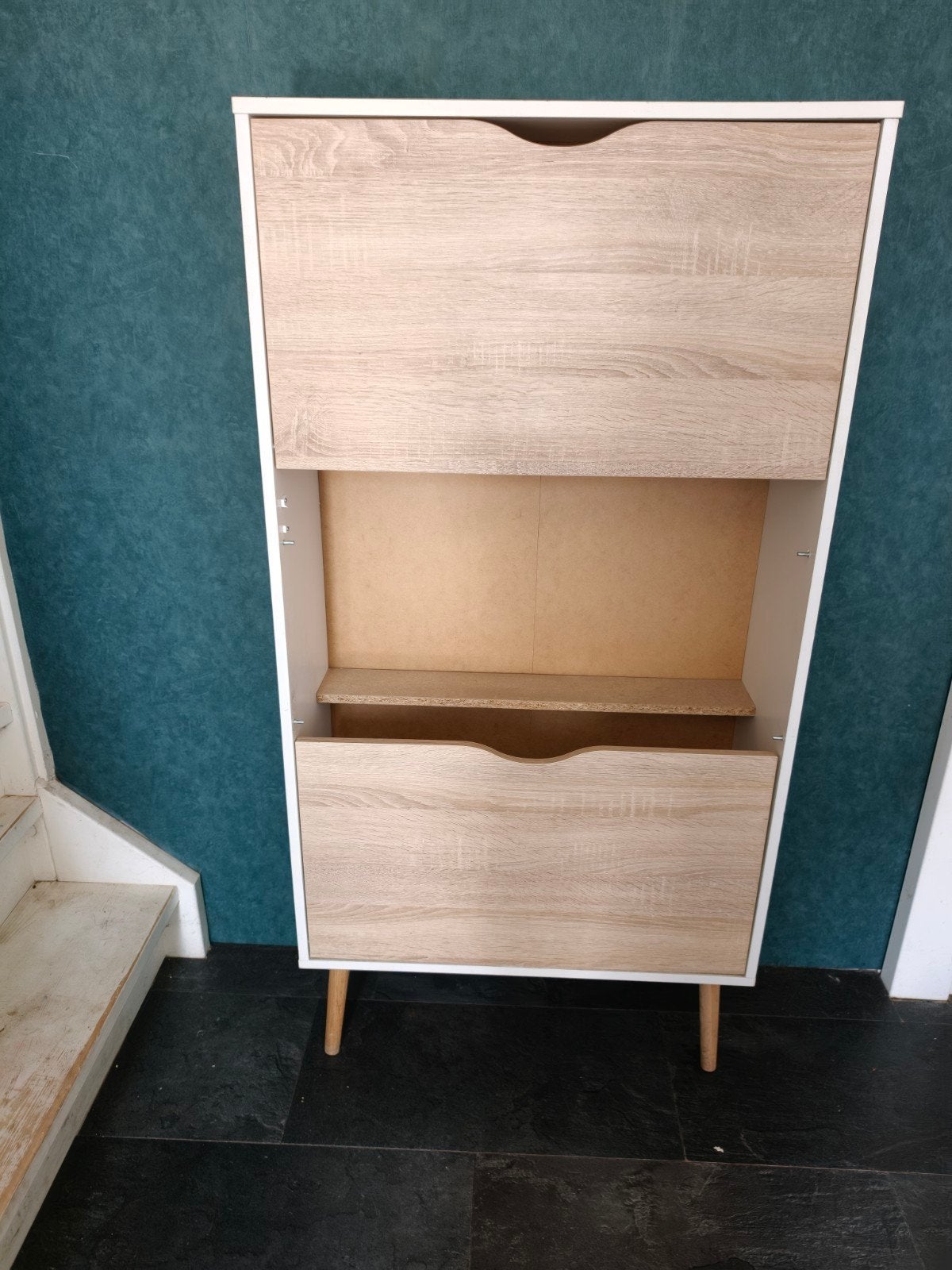 Schoenenkast met lichte beschadigingen - voor handige Harry, Huis en Inrichting, Ophalen of Verzenden, Gebruikt