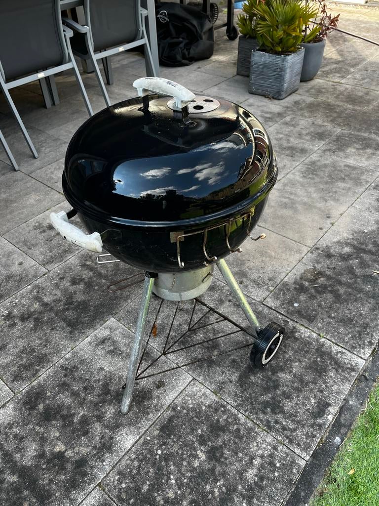Weber Compact Kettle Houtskoolbarbecue 47 cm, Ophalen, Gebruikt, Met accessoires