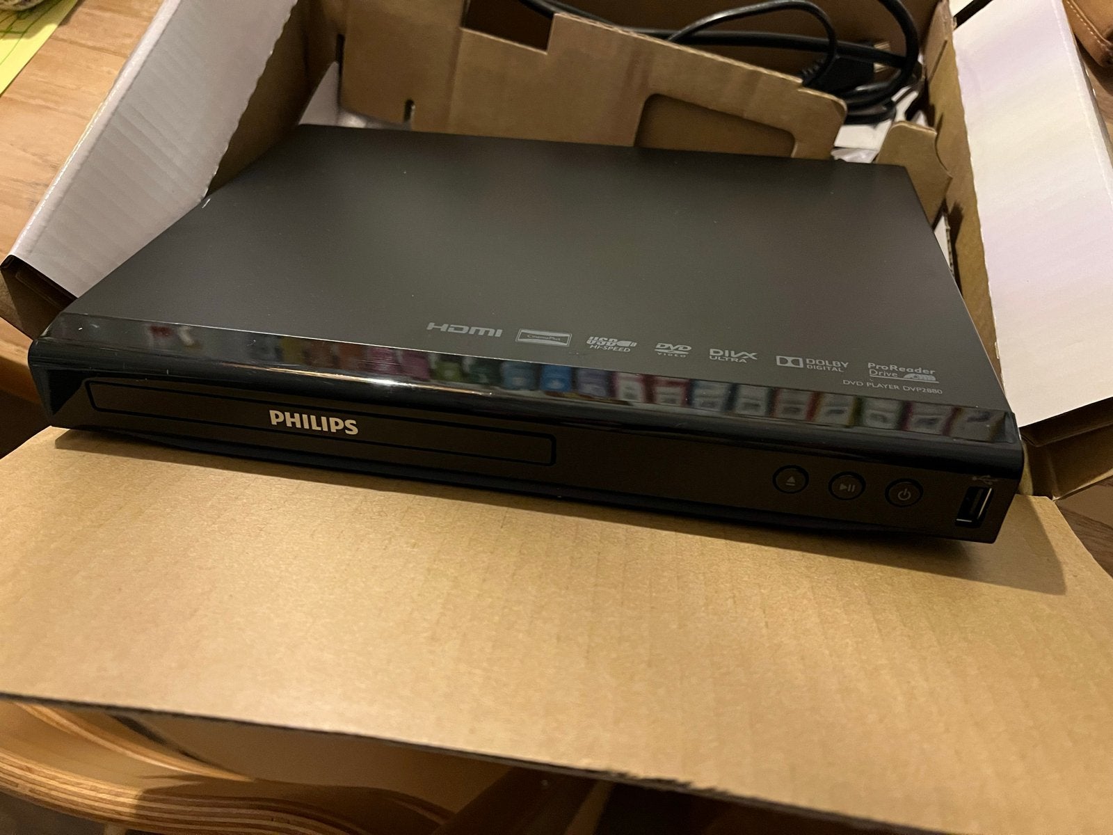 Philips DVP2880 DVD-speler met HDMI en USB, Audio, Tv en Foto, Dvd-spelers, Zo goed als nieuw, Dvd-speler, Philips, Ophalen