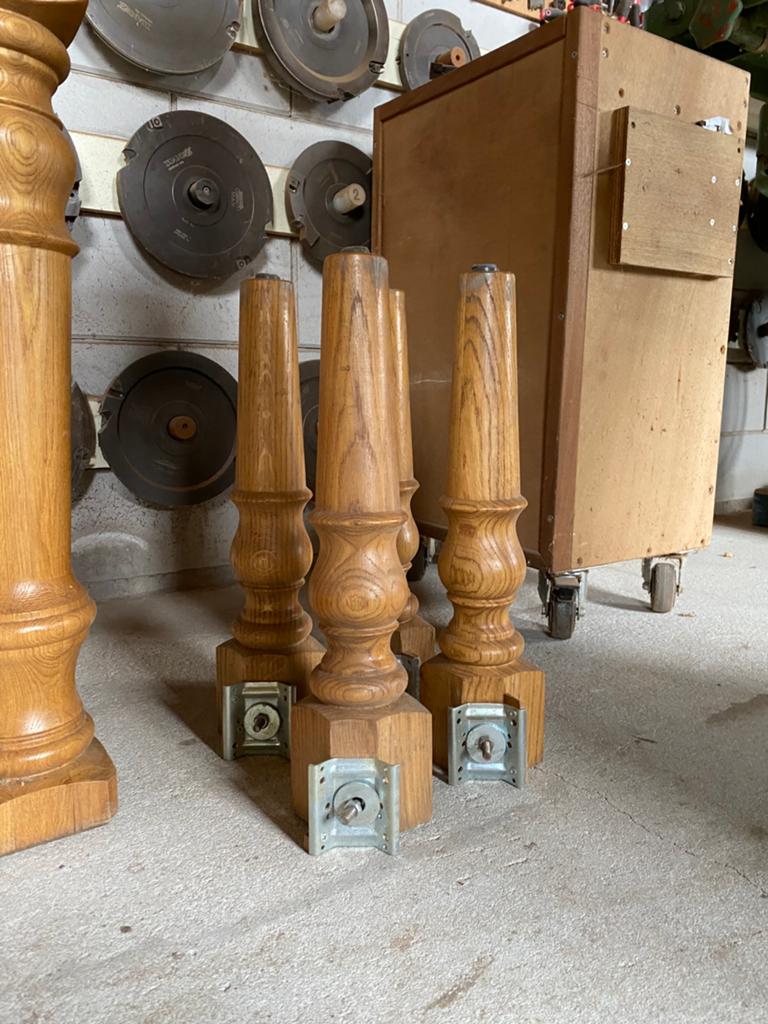 Eiken tafelpoten salon tafel €10 per stuk, Huis en Inrichting, Tafelonderdelen, Ophalen, Tafelpoot, Minder dan 50 cm, Gebruikt