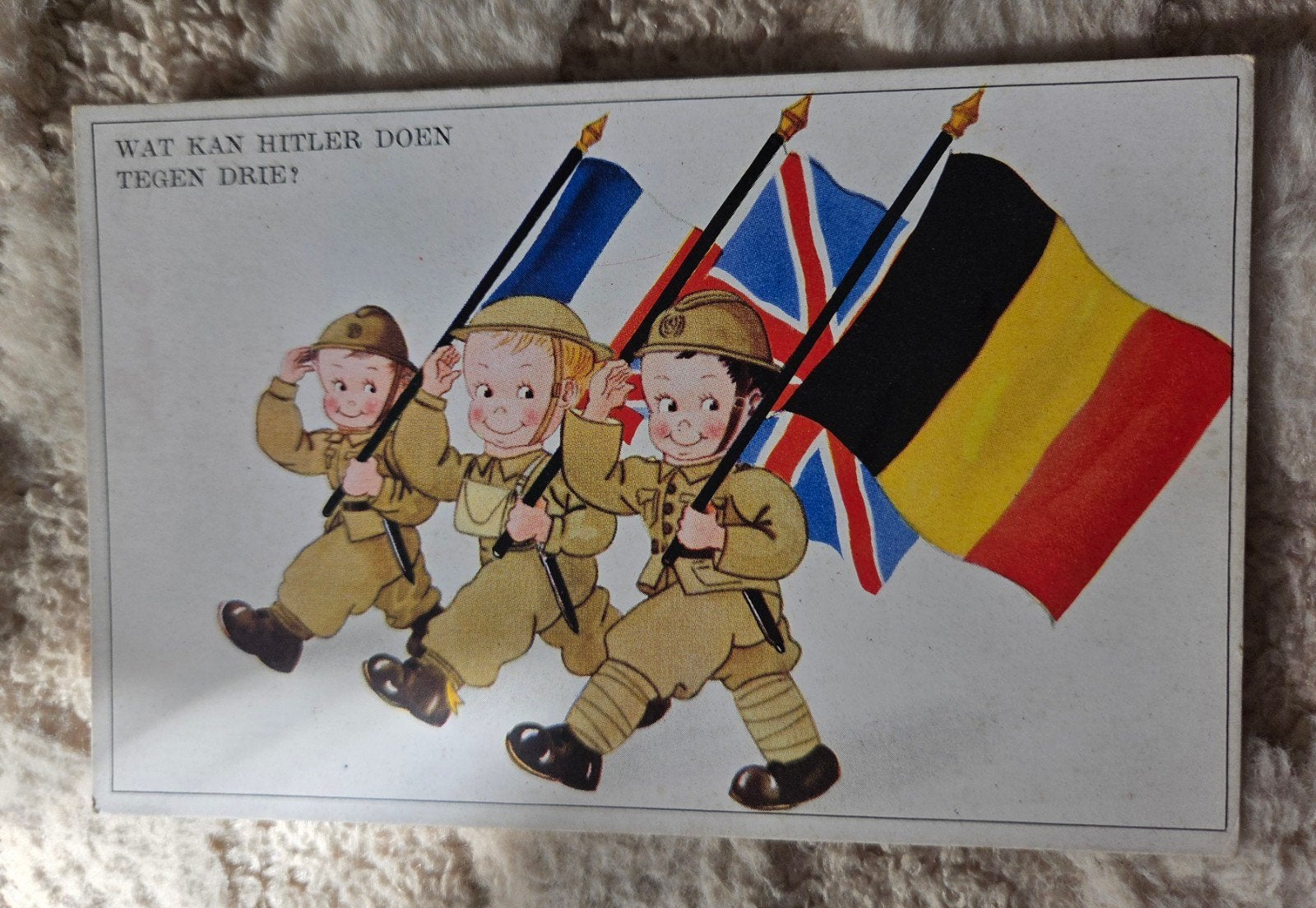Wat kan Hitler doen tegen drie!, Verzenden, 1940 tot 1960, Ongelopen, Overige thema's