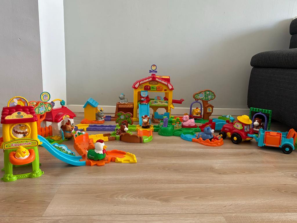 VTech Zoef Zoef Dieren Avonturenboerderij & extra’s, Ophalen, Zo goed als nieuw, 6 maanden tot 2 jaar