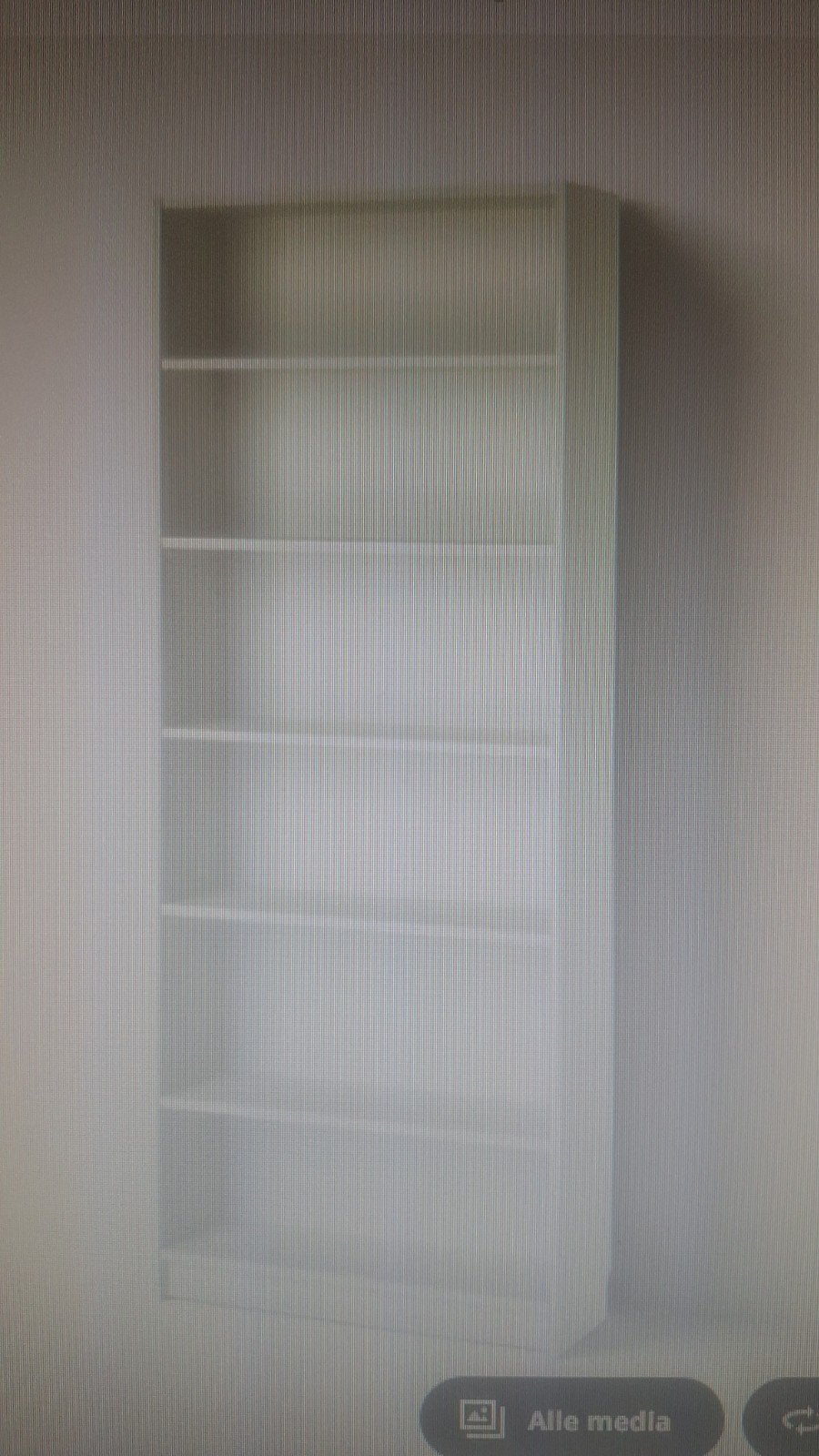 Witte IKEA BILLY Boekenkast 80x28x202 cm, Ophalen, Met plank(en), 200 cm of meer, 50 tot 100 cm