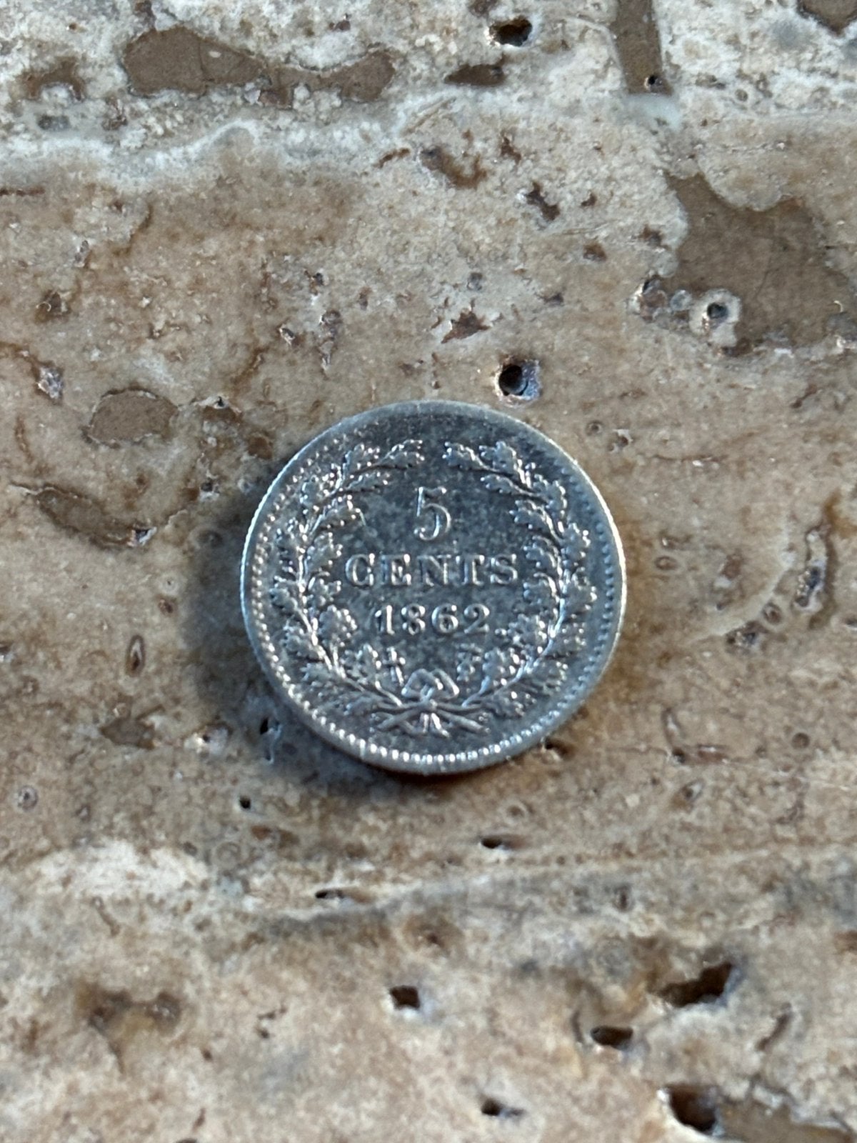 5 cent 1862 Willem III, mooie kwaliteit, Postzegels en Munten, Munten | Nederland, Ophalen of Verzenden, Koning Willem III, Zilver