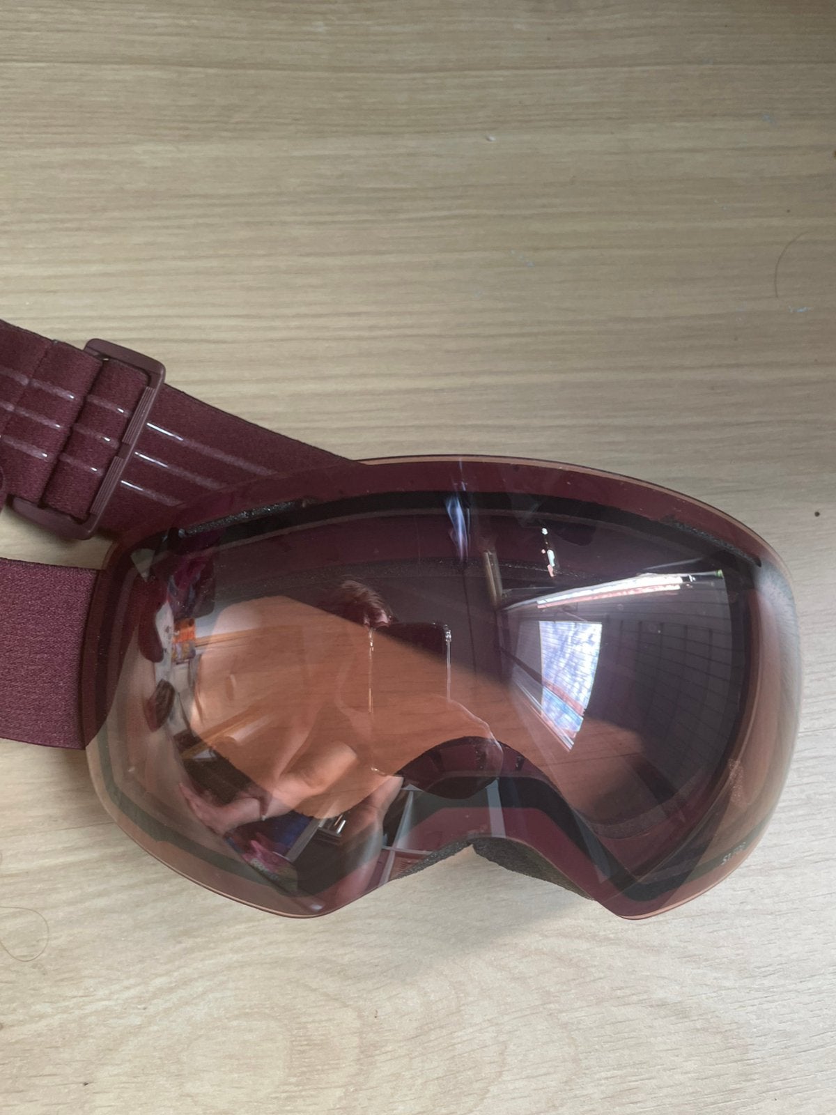 Wedze skibril dames - incl. zonneklep & hoesje, Gebruikt, Overige typen, Minder dan 100 cm, Ophalen