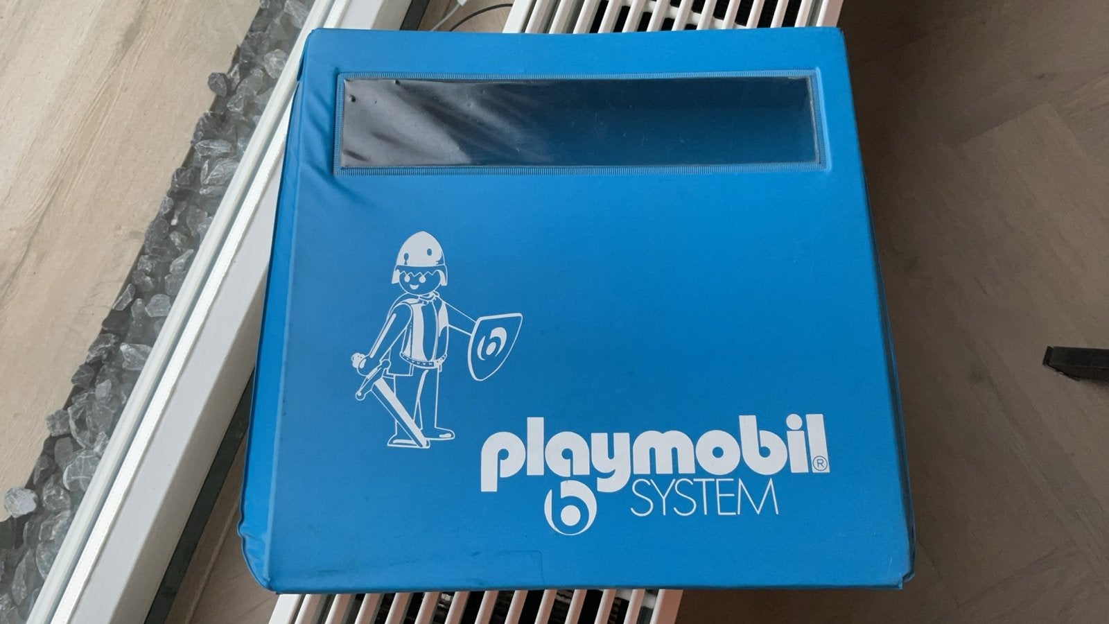 Playmobil System opbergkoffer - Blauw met handvat, Ophalen of Verzenden, Gebruikt