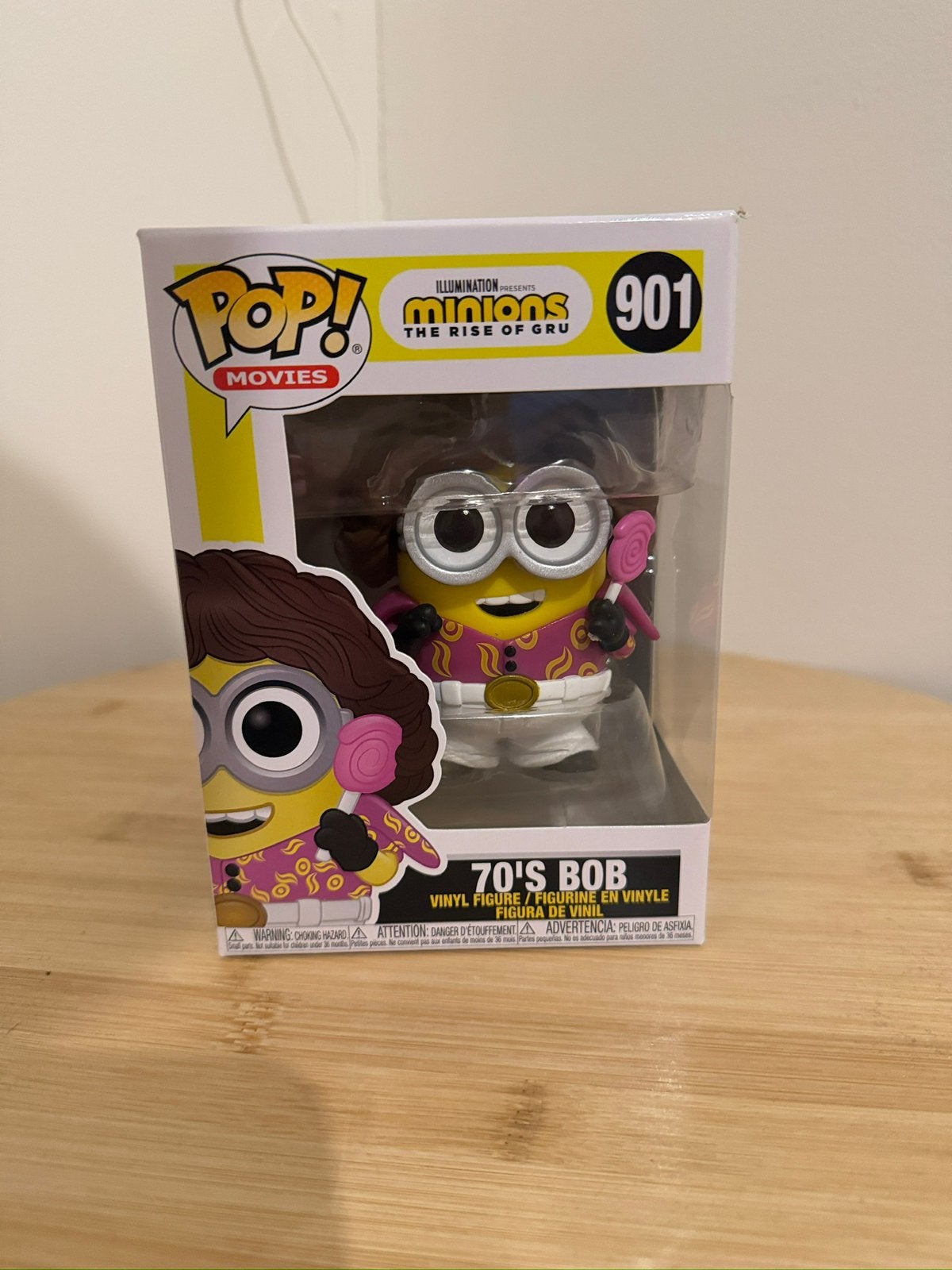 Funko Pop! Minions 70’s Bob 901, Ophalen of Verzenden, Zo goed als nieuw