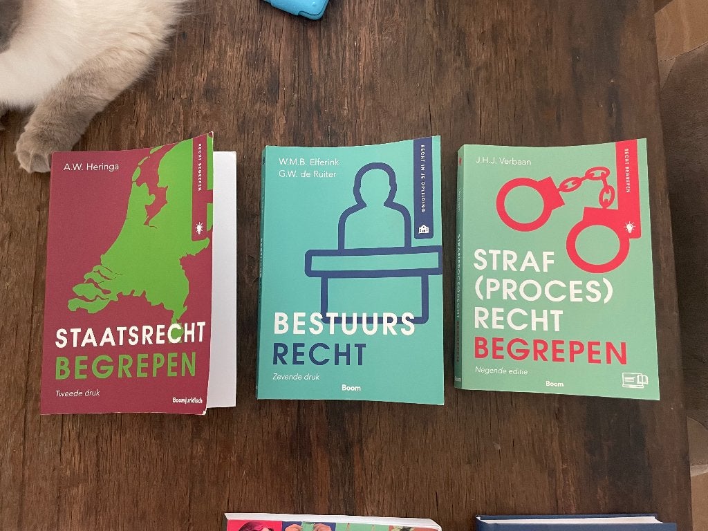 Studieboeken rechten 1e leerjaar 2025-2026, Ophalen of Verzenden, Zo goed als nieuw, Overige niveaus, Overige vakken