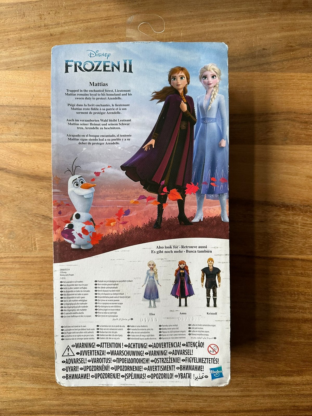 Frozen 2 pop Mattias, nieuw in verpakking., Ophalen of Verzenden, Nieuw, Barbie