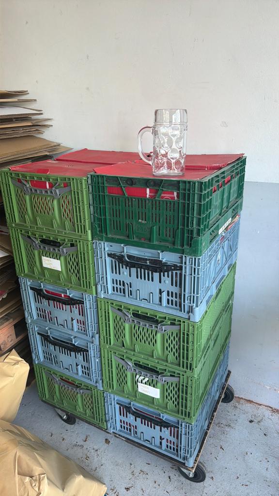 Steiner glazen bier, Huis en Inrichting, Woonaccessoires | Kisten, Ophalen, Minder dan 50 cm