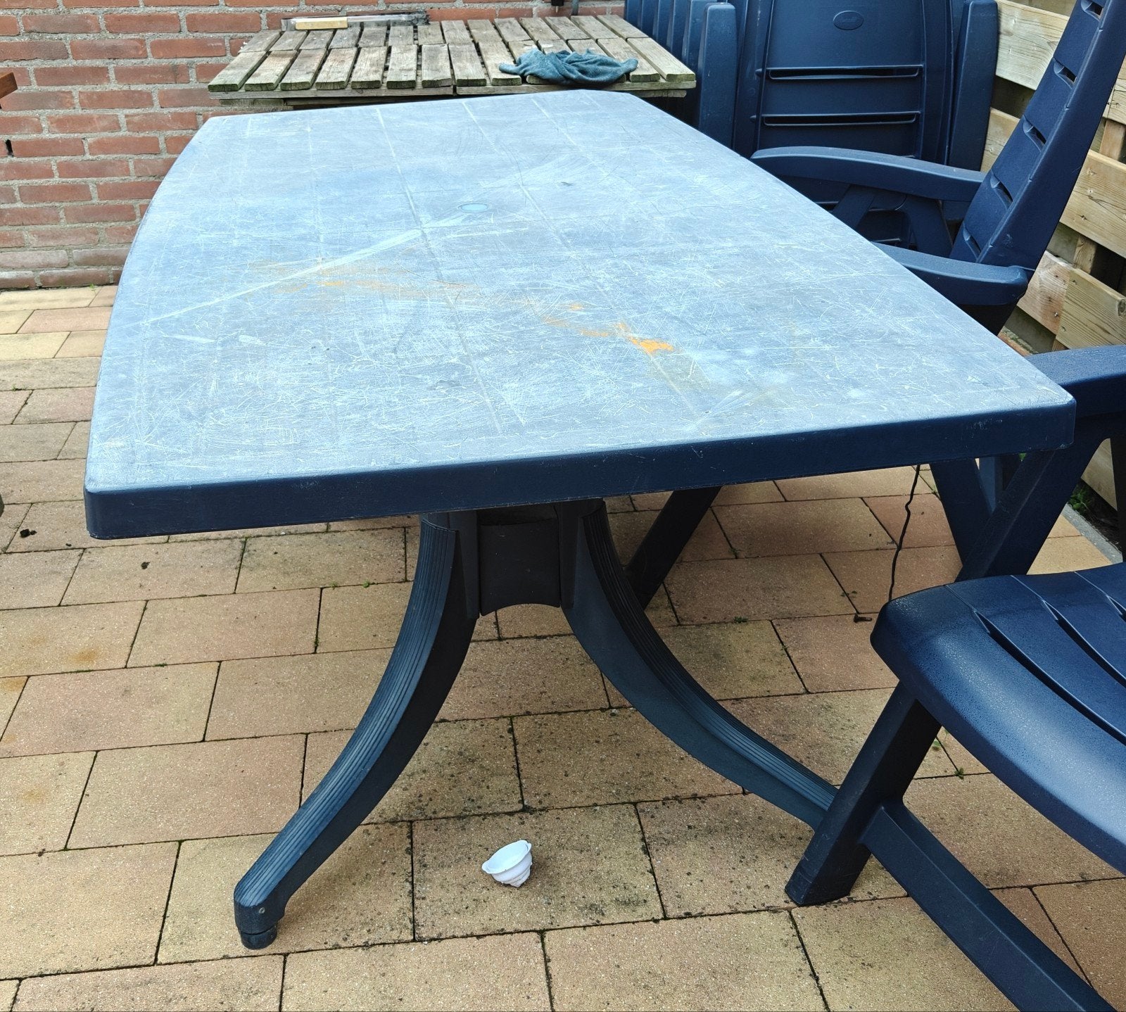 GRATIS Tuintafel, Ophalen, Gebruikt, Rechthoekig