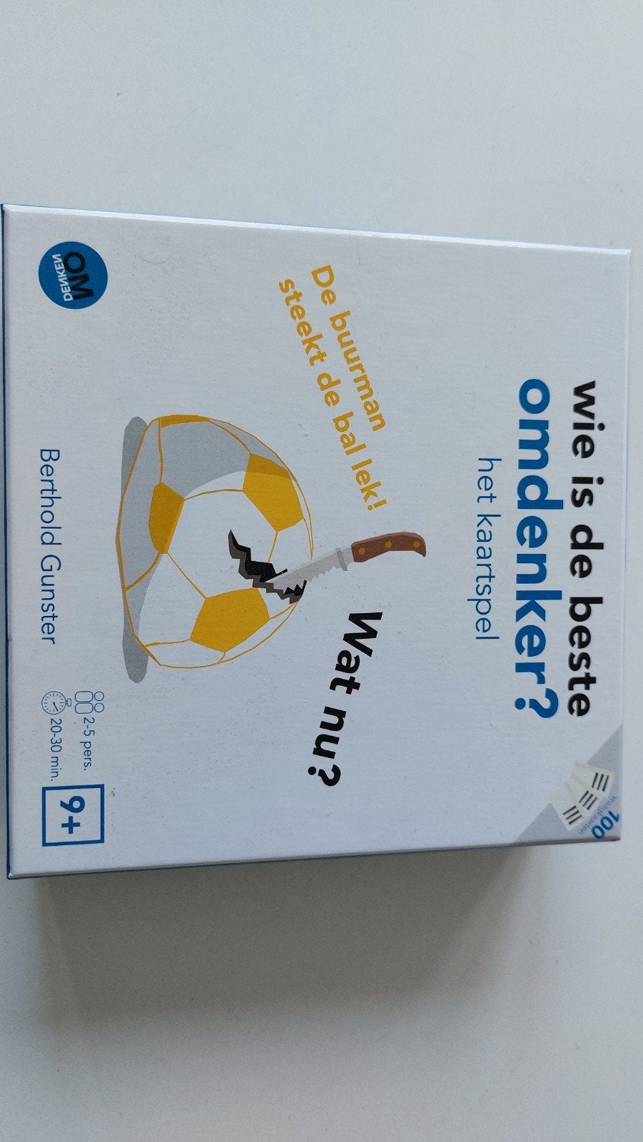 Wie is de beste omdenker? Het kaartspel, Vijf spelers of meer, Ophalen of Verzenden, Zo goed als nieuw, OMDENKEN